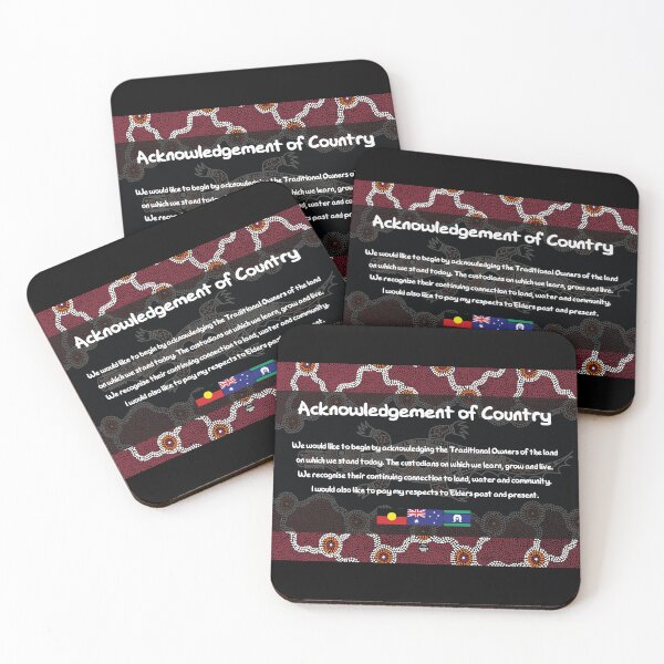 Item preview, Acknowledgement of Country - Authentic Aboriginal Art designed and sold by HogarthArts.