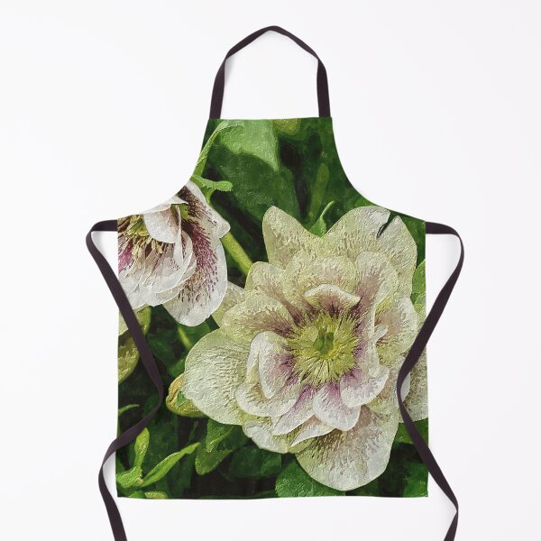 Item preview, Green and White Hellebore Blooms Painterly designed and sold by mljdwhite.