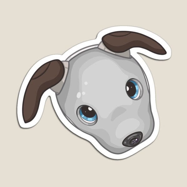 Item preview, Aibo Ivory White ERS-1000 Sticker designed and sold by TheLabArtist.