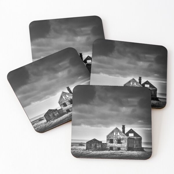 Item preview, Abandoned house in Iceland black and white designed and sold by mhfoto.