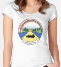 Camiseta entallada de cuello redondo once puntos del río
