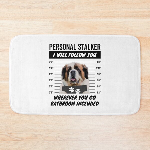 Item preview, Personal Stalker Dog – Saint Bernard designed and sold by More Cute Dogs.