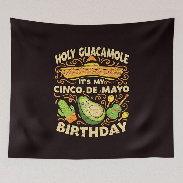 Item preview, Holy Guacamole Mexican Fiesta Party Cinco De Mayo Birthday designed and sold by Shirtcaesar.