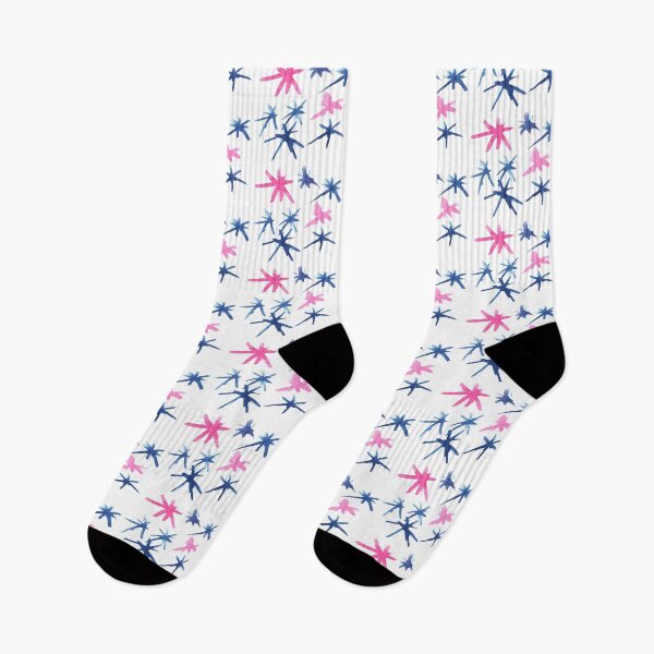 Item preview, Watercolor star pattern | pink and blue painting pattern designed and sold by lausn.