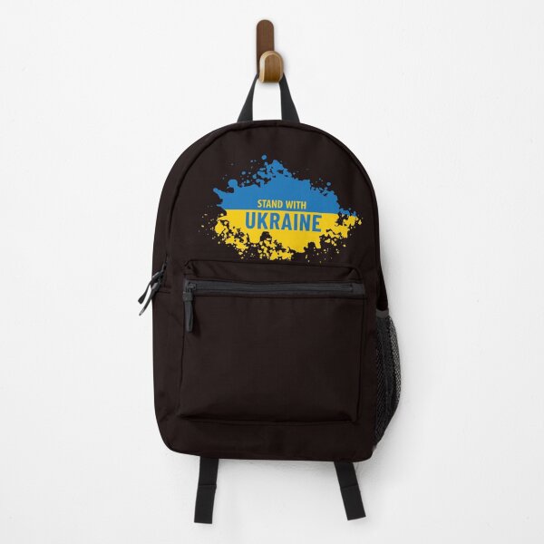 Item preview, Stand with Ukraine. Blue and yellow emblem designed and sold by TJprint.