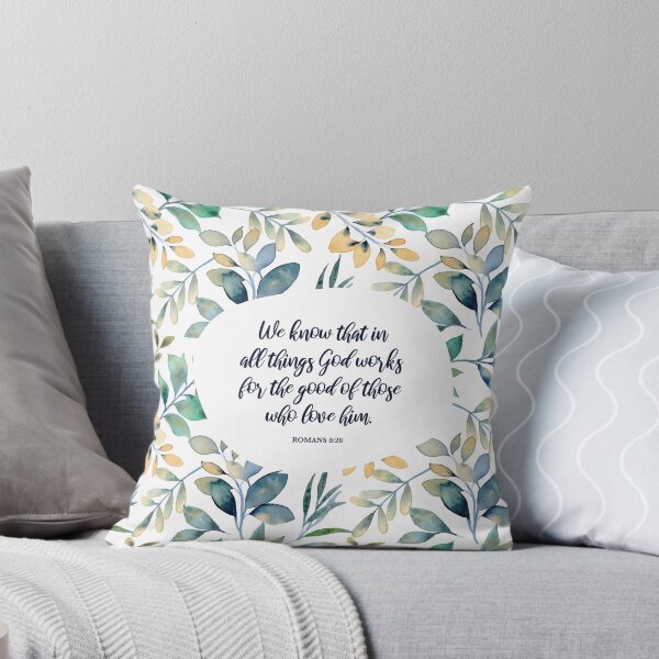 Item preview, God works for the good of those who love him - Romans 8:28 designed and sold by StudioCitrine.