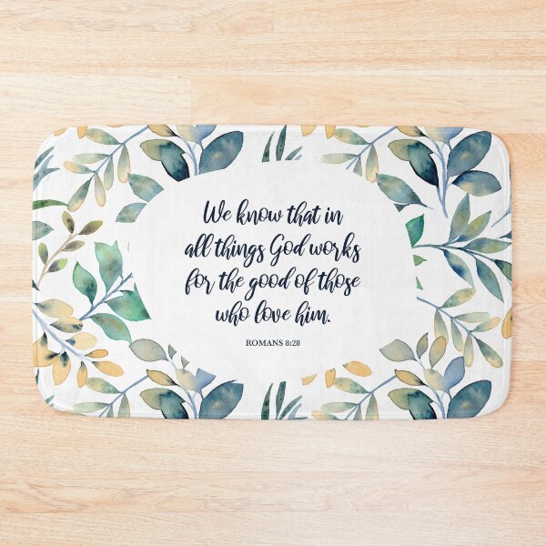 Item preview, God works for the good of those who love him - Romans 8:28 designed and sold by StudioCitrine.