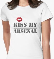 Kiss My Arsenal Women's Fitted T-Shirt