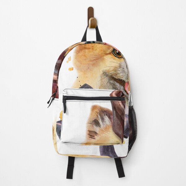 Item preview, Watercolor portrait of dog pomeranian spitz in brown hat designed and sold by deepakrode7.