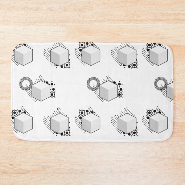 Item preview, Repeating Circles, Lines and Cubes  designed and sold by MsArtyCrafts.
