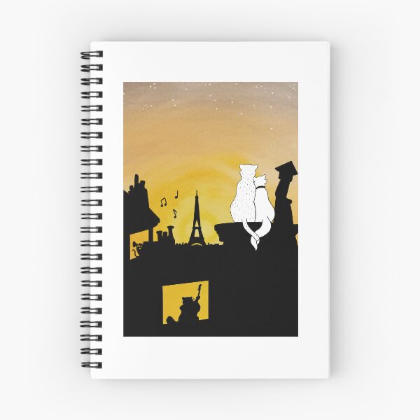 Item preview, Cats on the rooftops of Paris designed and sold by PotchouDoodle.