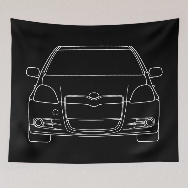 Item preview, Toyota Yaris Vitz Platz Echo 1999-2003 white lines designed and sold by EdimDesign.