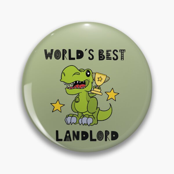 Item preview, Best Landlord, Funny Landlord, Worlds Best, Humor, Dinosaur, T Rex, Tyrannosaurus, World Greatest, Cute Dino, Cool designed and sold by iHeartDinosaurs.