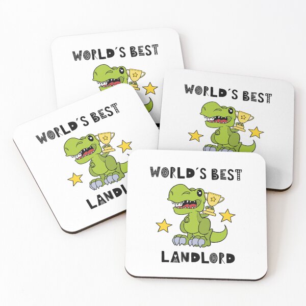 Item preview, Best Landlord, Funny Landlord, Worlds Best, Humor, Dinosaur, T Rex, Tyrannosaurus, World Greatest, Cute Dino, Cool designed and sold by iHeartDinosaurs.
