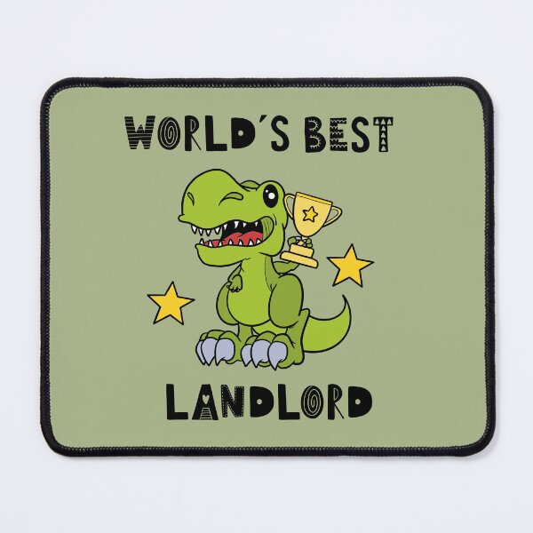 Item preview, Best Landlord, Funny Landlord, Worlds Best, Humor, Dinosaur, T Rex, Tyrannosaurus, World Greatest, Cute Dino, Cool designed and sold by iHeartDinosaurs.