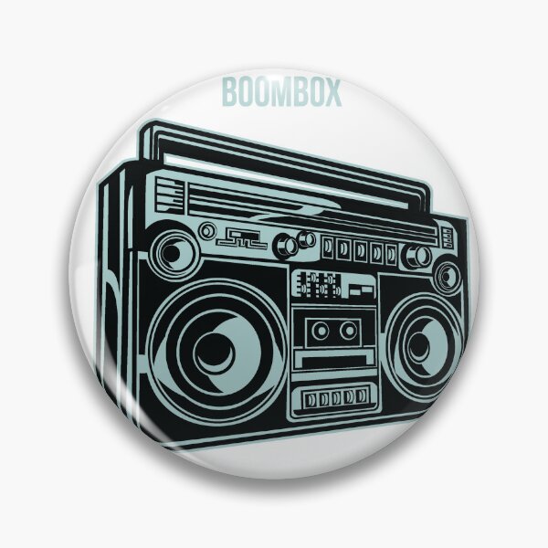 Item preview, boom box designed and sold by Tia-Ako.
