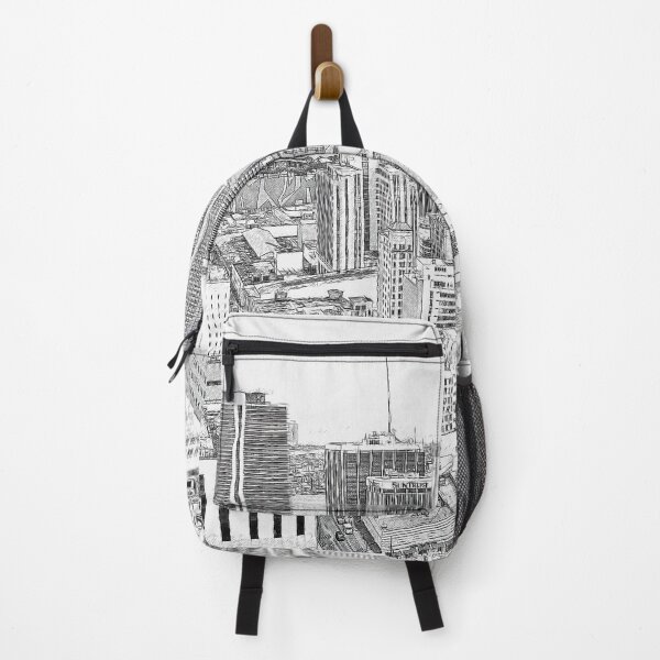 Item preview, The Central Business District of downtown Miami - pencil sketch designed and sold by NickoPrints.