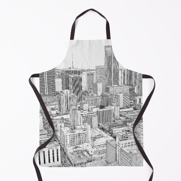 Item preview, The Central Business District of downtown Miami - pencil sketch designed and sold by NickoPrints.