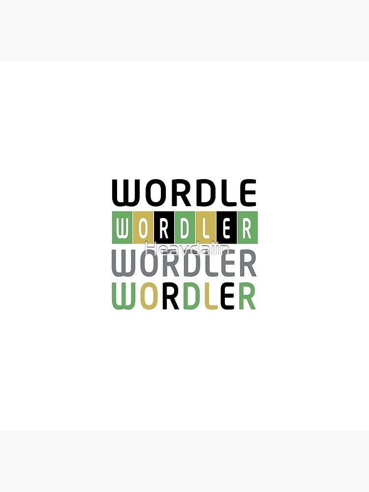 "Wordle Wordler Wordle Game" Art Print for Sale by Heavdaiin Redbubble
