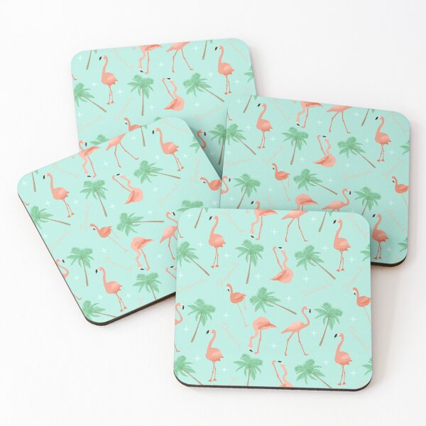 Item preview, Flamingos and Palm Trees designed and sold by jenbucheli.