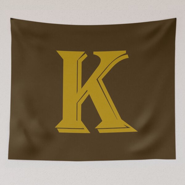 Item preview, gold letter K designed and sold by nigejohn.