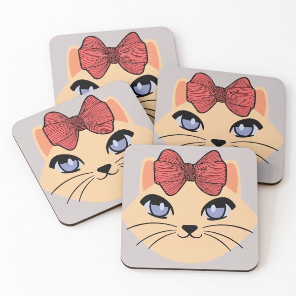 Item preview, Cat face with a bow to go for a walk. designed and sold by EMIPRINCESS.