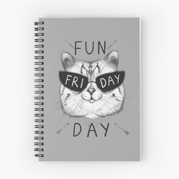 Item preview, Friday cat on grey designed and sold by Valeriya Korenkova Kodamorkovkart.
