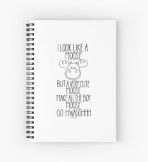 Cuaderno de espiral Me veo como una cita de Diaries de princesa Moose