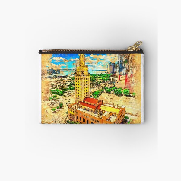 Item preview, Freedom Tower in Miami - digital painting with vintage look designed and sold by NickoPrints.