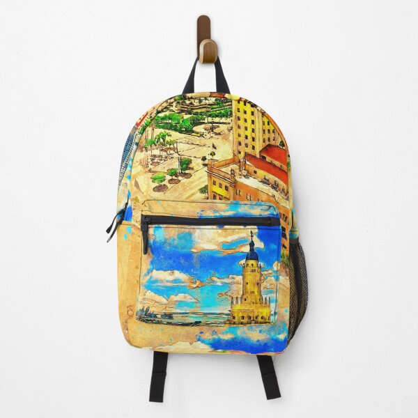 Item preview, Freedom Tower in Miami - digital painting with vintage look designed and sold by NickoPrints.