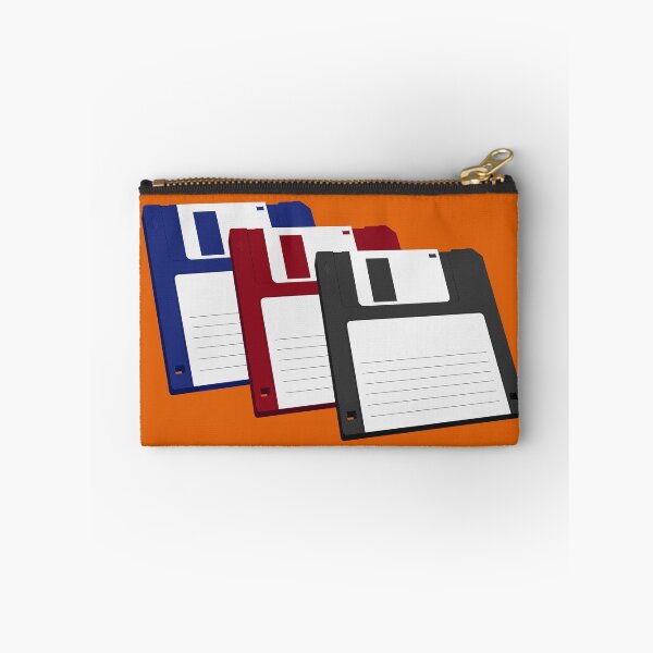Item preview, Blank Floppy Disks - Red Blue Black - classic PC Computer 3 1/4" 1.4mb Floppies designed and sold by RetroTeeStudio.