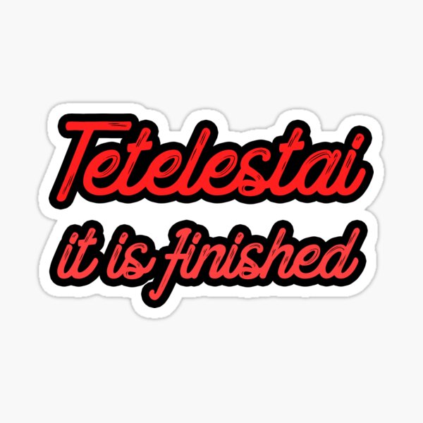 Artikel-Vorschau von Tetelestai, designt und verkauft von plushism.