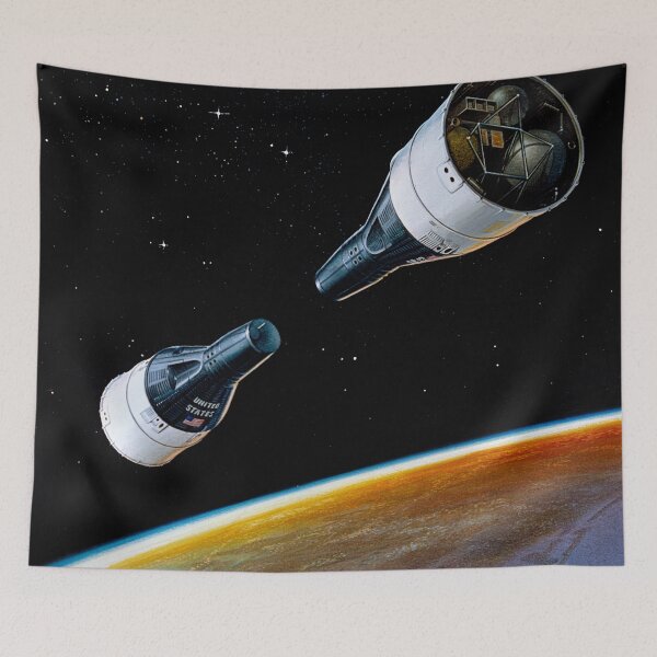 Item preview, Gemini 6 and 7 spacecrafts - 1965 Concept Art designed and sold by arthook.