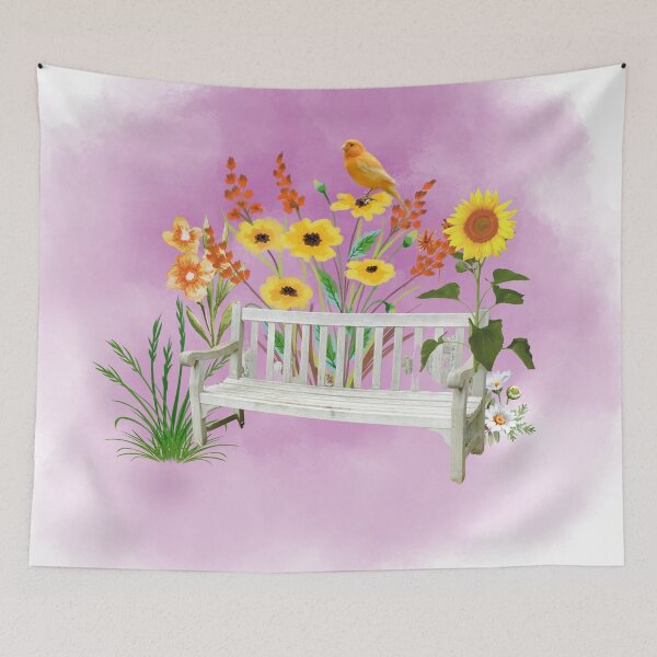 Item preview, Summer Garden Bench designed and sold by tomorrowsart.
