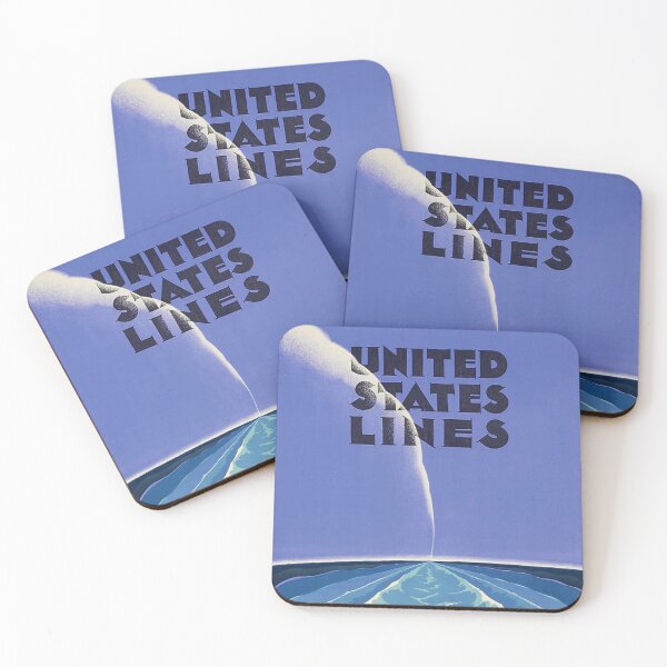 Item preview, Unites States Lines - Vintage Travel Poster designed and sold by SALON DES ARTS.