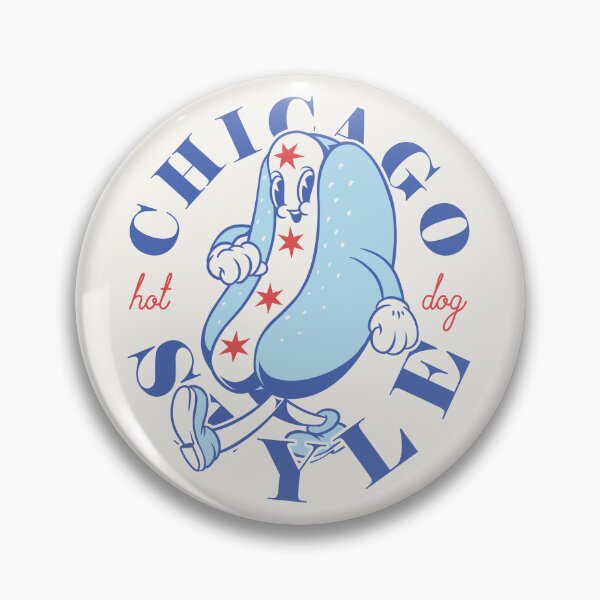 Item preview, Chicago Style Hot Dog Flag | Glizzy Traditional Specific Signature Food Famous No Ketchup Chicago Flag Dog | Chicago Illinois State South Side South Suburbs Depression Sandwich Anthropomorphic Mascot designed and sold by Any Color Designs.