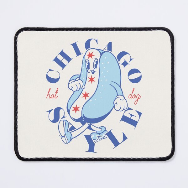 Item preview, Chicago Style Hot Dog Flag | Glizzy Traditional Specific Signature Food Famous No Ketchup Chicago Flag Dog | Chicago Illinois State South Side South Suburbs Depression Sandwich Anthropomorphic Mascot designed and sold by Any Color Designs.