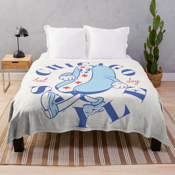 Item preview, Chicago Style Hot Dog Flag | Glizzy Traditional Specific Signature Food Famous No Ketchup Chicago Flag Dog | Chicago Illinois State South Side South Suburbs Depression Sandwich Anthropomorphic Mascot designed and sold by Any Color Designs.