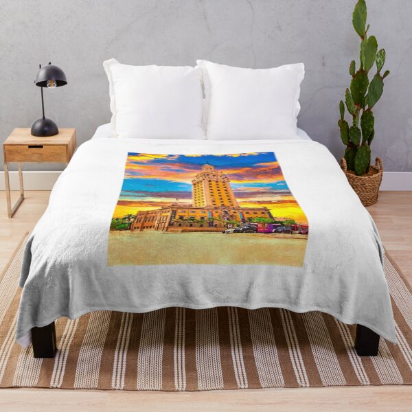 Item preview, Freedom Tower in Miami, Florida, at sunset - digital painting designed and sold by NickoPrints.