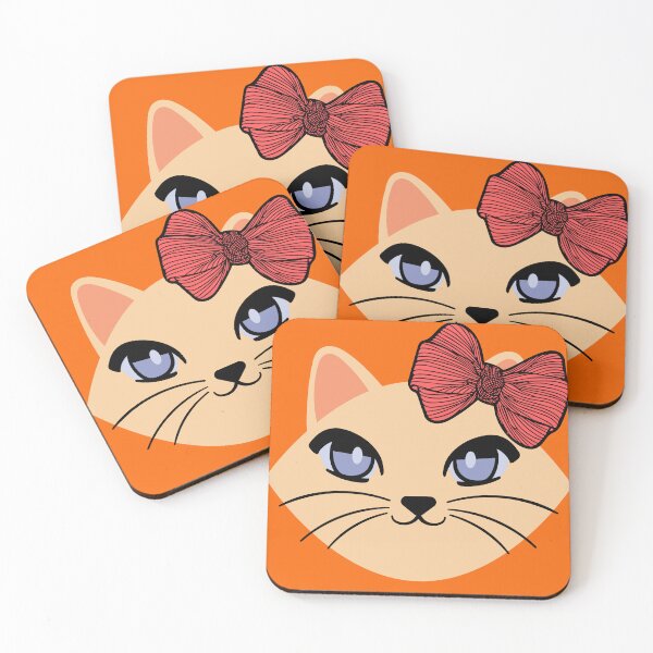 Item preview, Cat face with a bow to go for a walk. designed and sold by EMIPRINCESS.