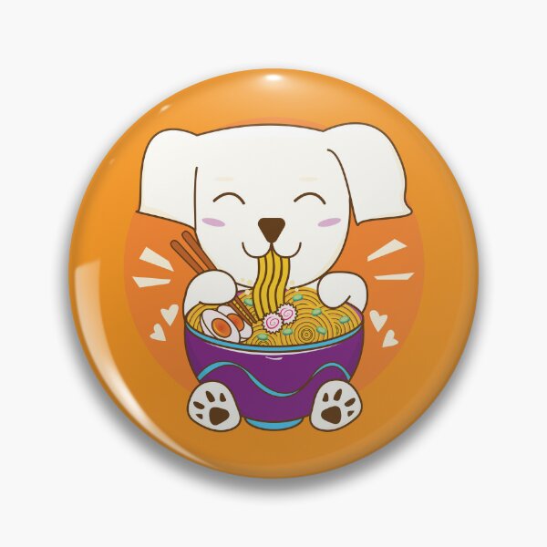 Item preview, Baby Akbash dog eating ramen noodles, cute puppy, great pyrenees baby, akbash baby dog australia, dog eating ramen, cute pets, cute animal friendly designed and sold by SGS-.
