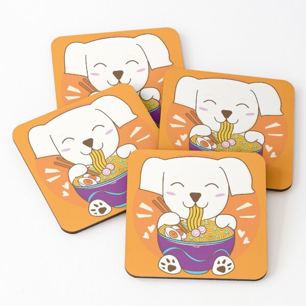 Item preview, Baby Akbash dog eating ramen noodles, cute puppy, great pyrenees baby, akbash baby dog australia, dog eating ramen, cute pets, cute animal friendly designed and sold by SGS-.