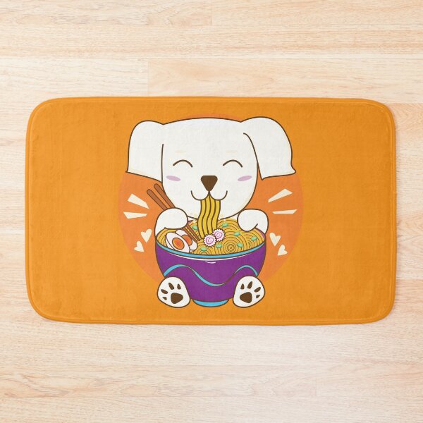 Item preview, Baby Akbash dog eating ramen noodles, cute puppy, great pyrenees baby, akbash baby dog australia, dog eating ramen, cute pets, cute animal friendly designed and sold by SGS-.