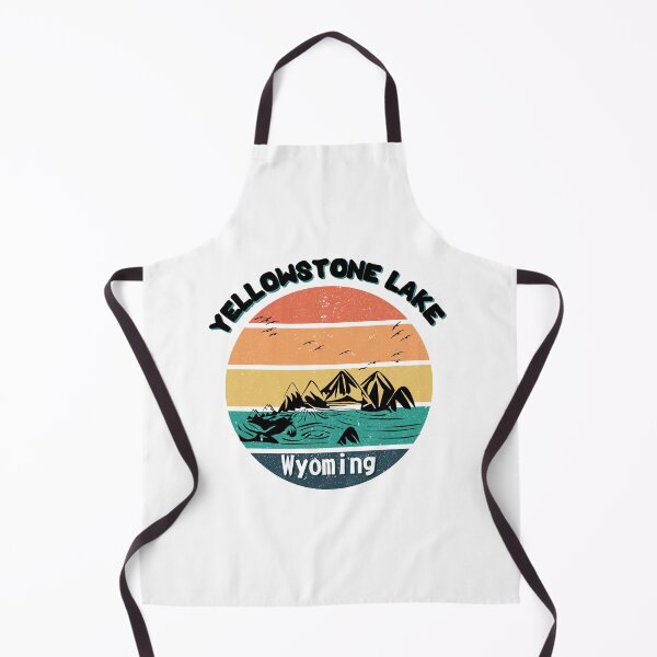 Item preview, Yellowstone Lake Wyoming Retro Vintage Sunset designed and sold by adriana-holmes.