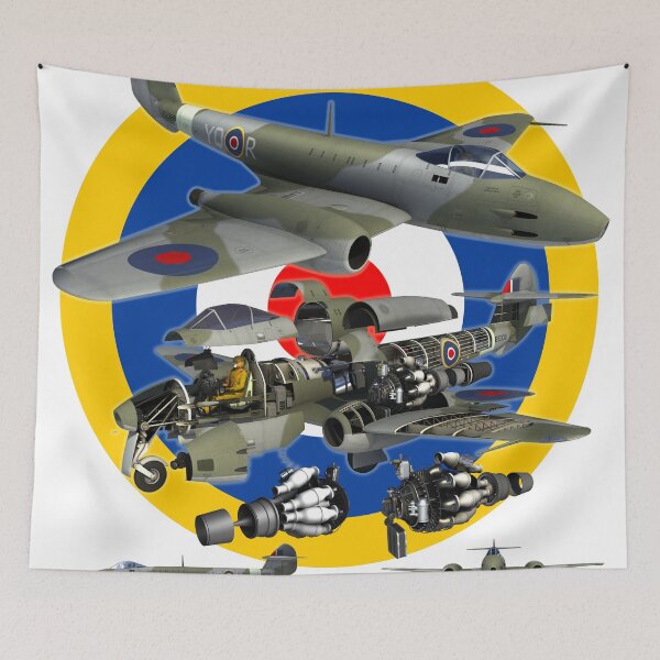 Artikelvorschau, Gloster Meteor, erster britischer Düsenjäger entworfen und verkauft von madbadmachines.