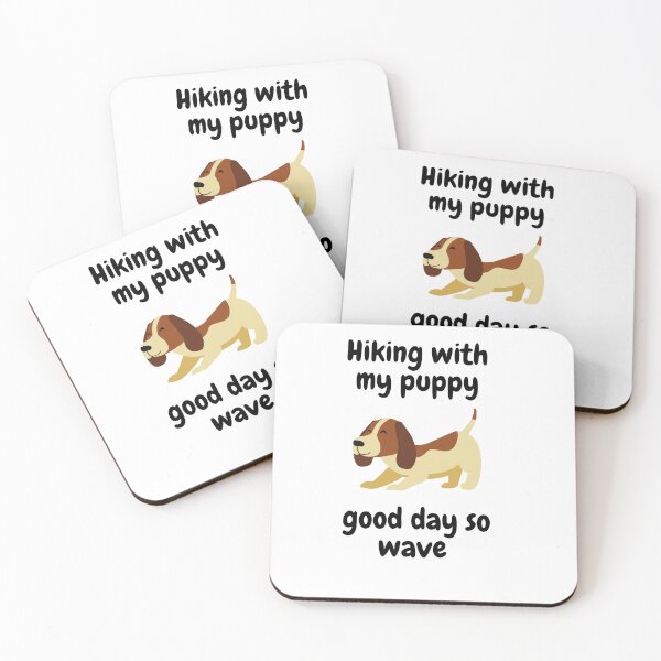 Item preview, Hiking with my puppy good day so wave  designed and sold by vishal kashyap.