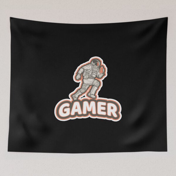 Item preview, Gamer with Running Astronaut designed and sold by PRIVARSHU.