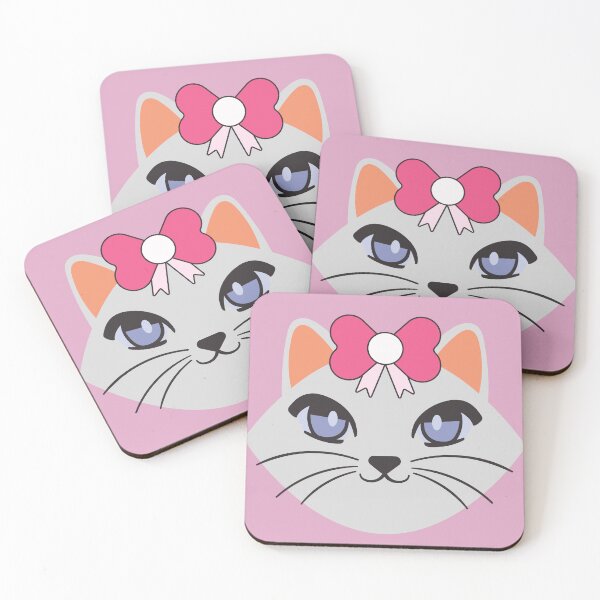 Item preview, Cat face with pink bow. designed and sold by EMIPRINCESS.