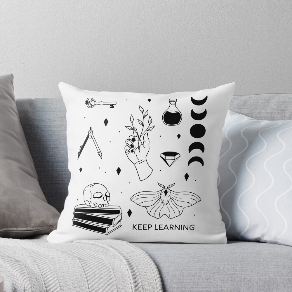 Item preview, Throw Pillow designed and sold by ethnicdrawing.