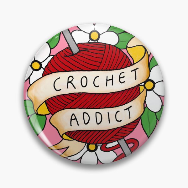 Item preview, Crochet Addict Traditional Tattoo designed and sold by Lucy Isaacs.